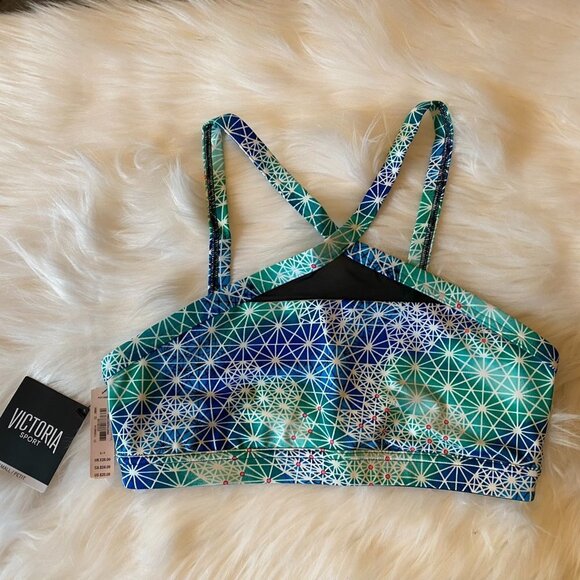 Victoria Sport Geo Print with Mesh Peekaboo Front - Picture 1 of 3
